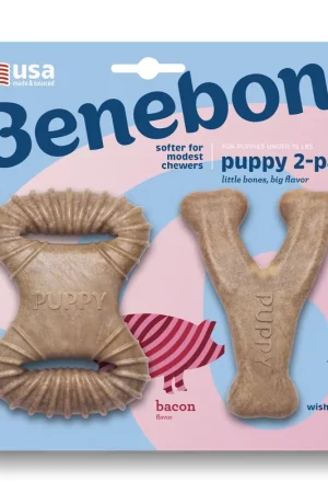 Benebone Puppy Dental Chew Wishbone Bacon XS Alleen Vandaag
